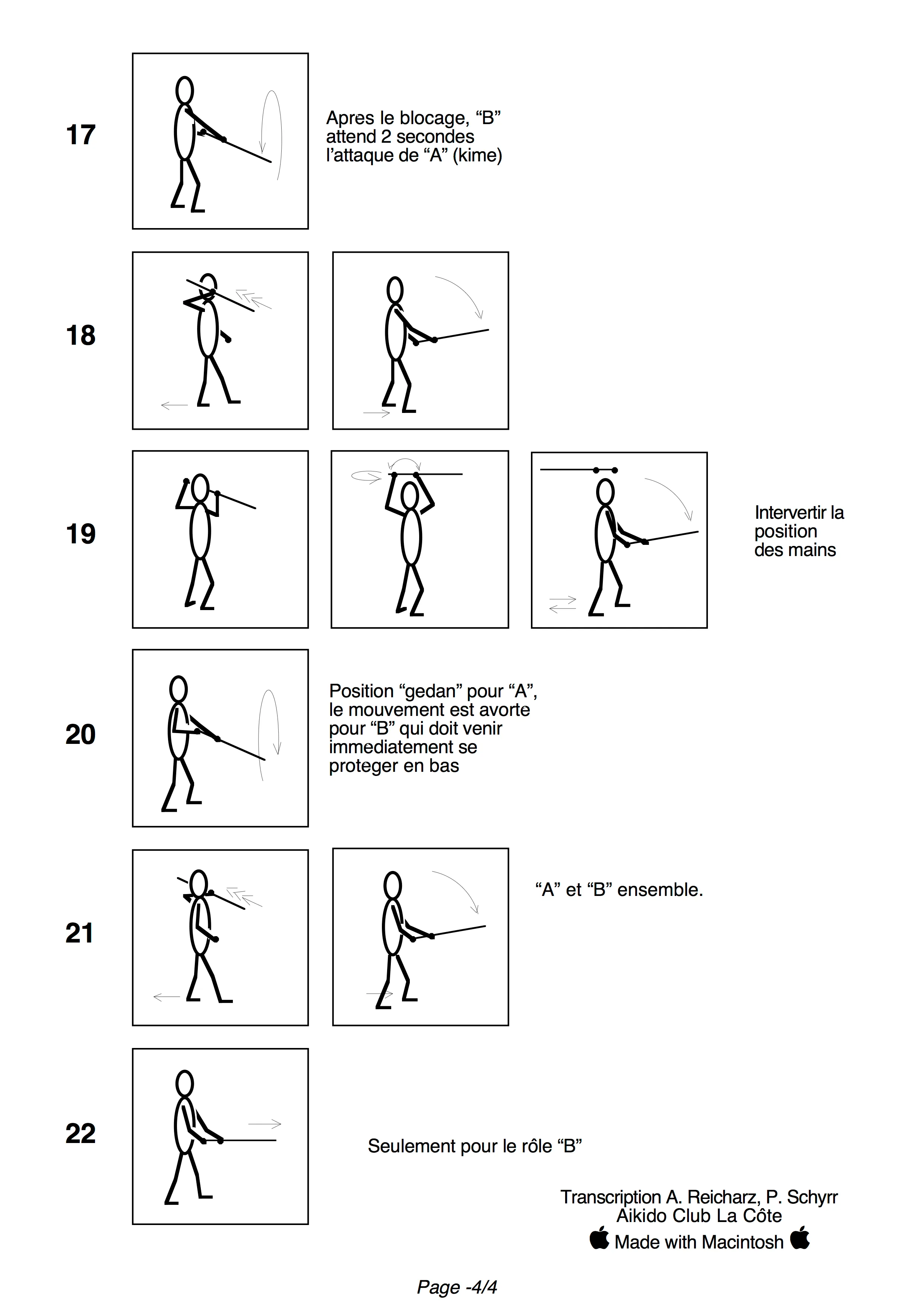 Première forme de jō de Tada Sensei, page 4 sur 4